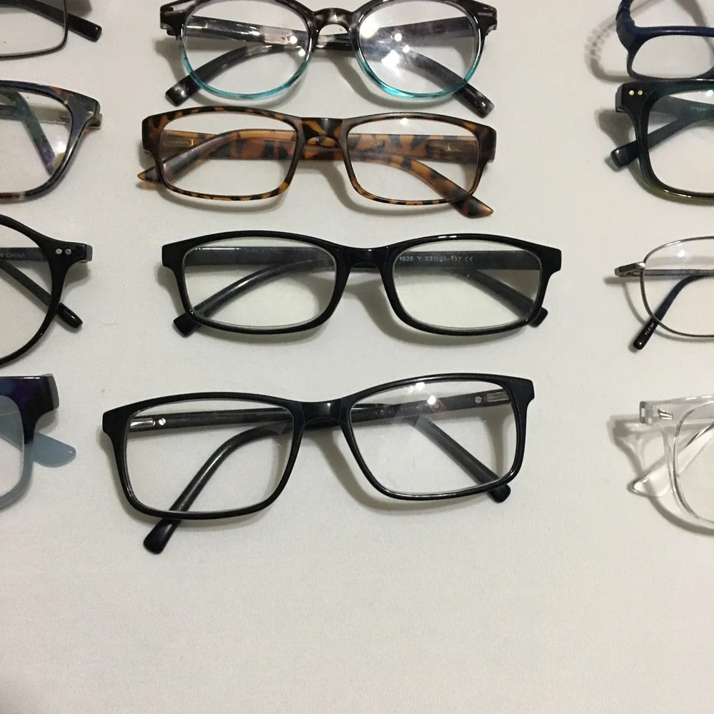 Lot of 26 Unbranded Eyeglasses Frames Unisex Mixed Multicolor Assorted Shapes